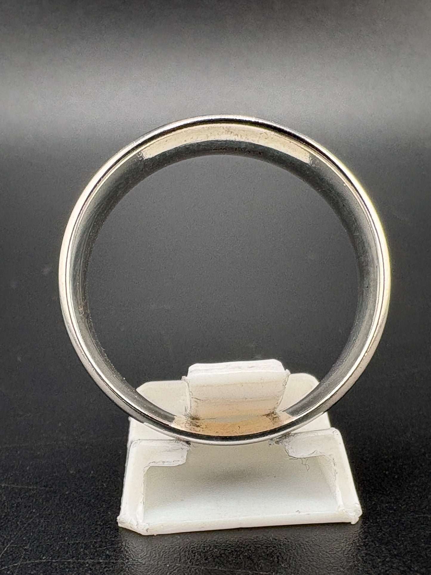 .925 Sterling Silver Black & Silver Band Ring – 5.5g – Size 10