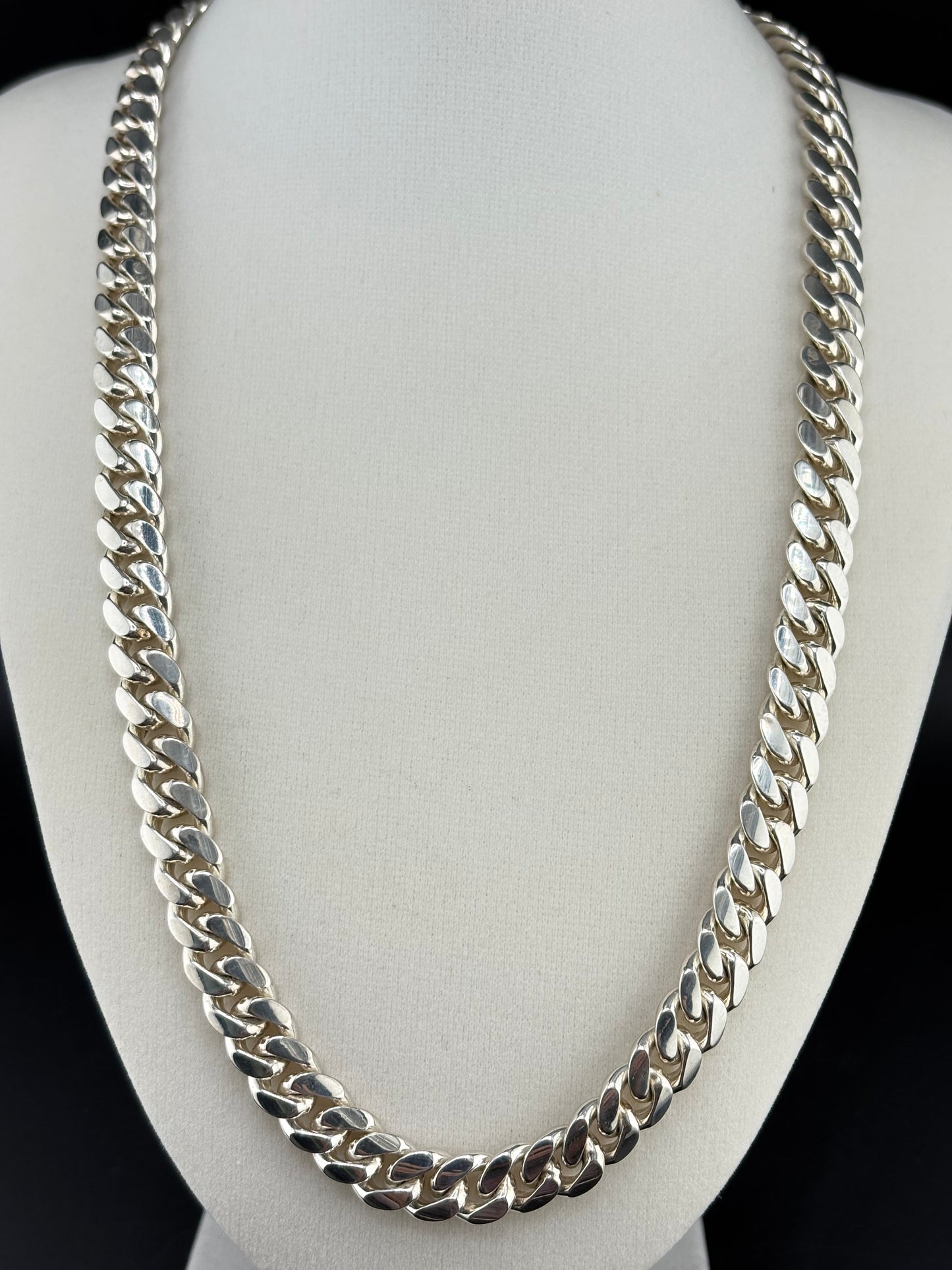 .925 Sterling Silver Cuban Link Chain – 10.16mm / 22"