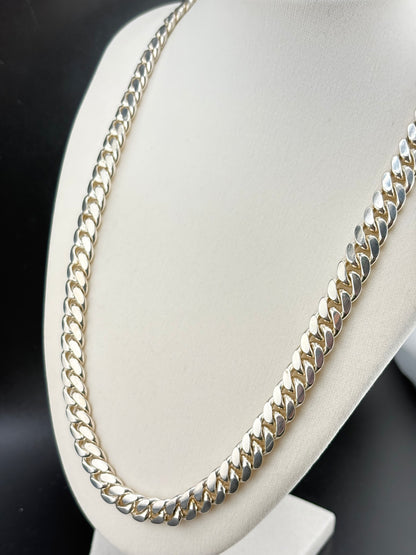 .925 Sterling Silver Cuban Link Chain – 10.16mm / 22"