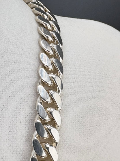 .925 Sterling Silver Cuban Link Chain – 10.16mm / 22"