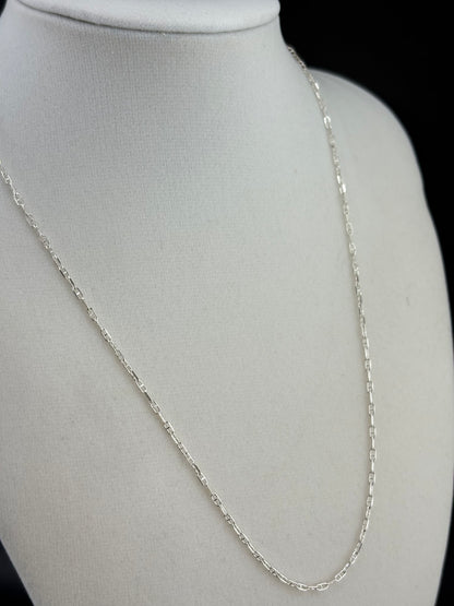.925 Sterling Silver Mariner Link Necklace – 1.34mm / 18"
