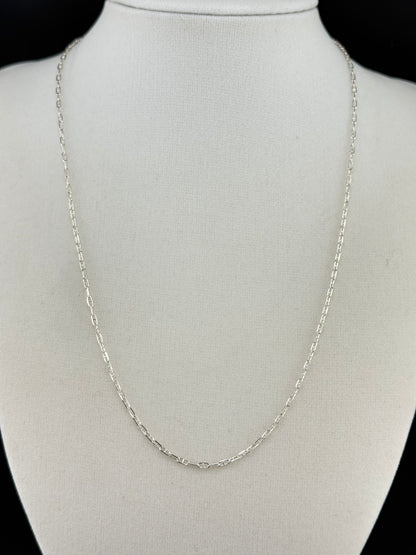 .925 Sterling Silver Mariner Link Necklace – 1.34mm / 18"