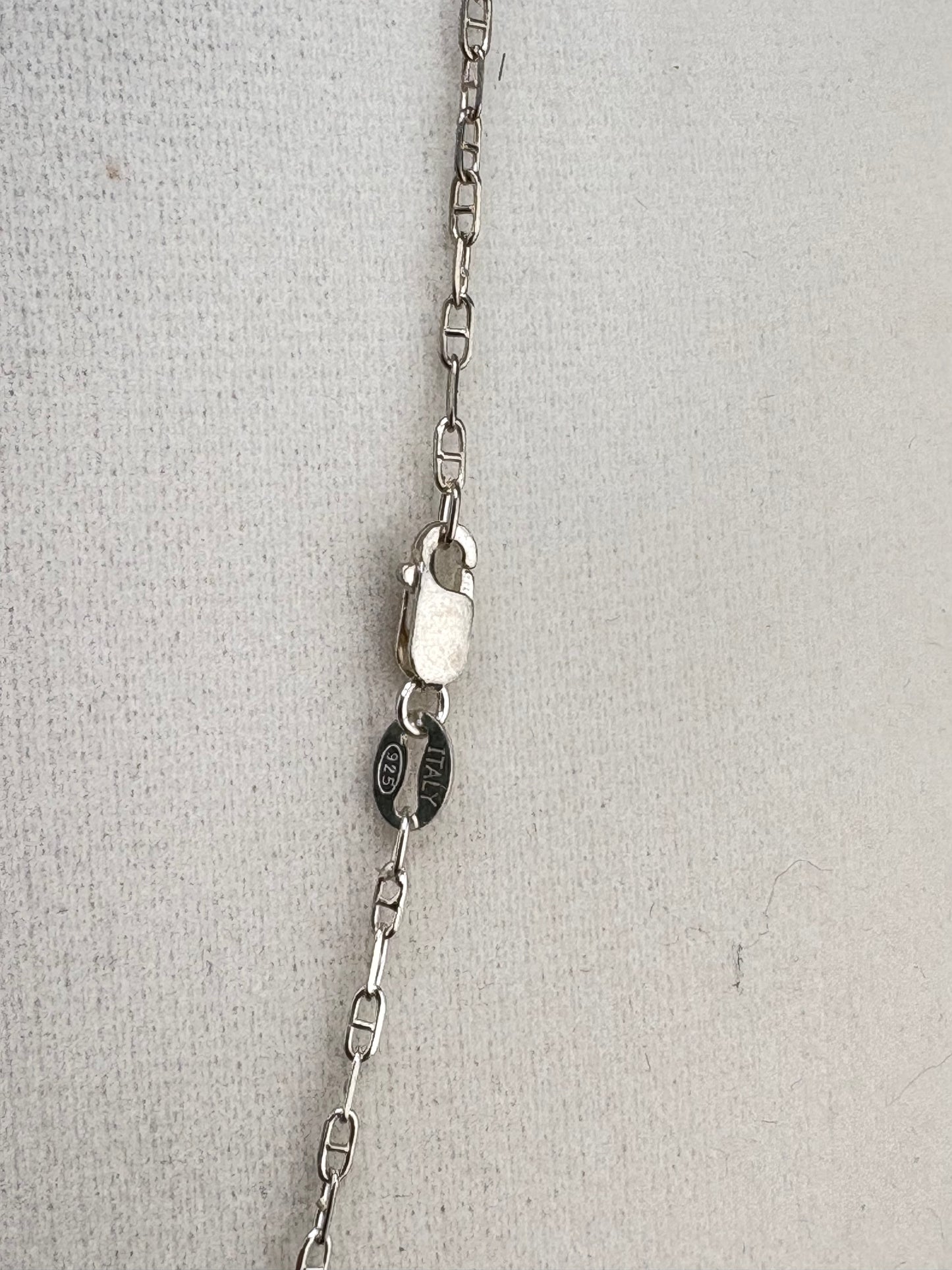 .925 Sterling Silver Mariner Link Necklace – 1.34mm / 18"