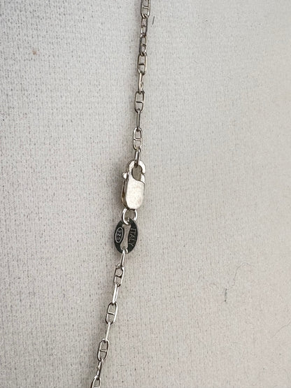.925 Sterling Silver Mariner Link Necklace – 1.34mm / 18"