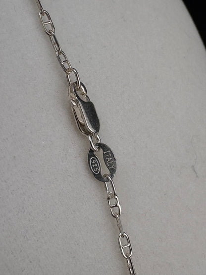 .925 Sterling Silver Mariner Link Necklace – 1.34mm / 18"