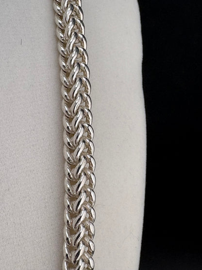 .925 Sterling Silver Franco Link Necklace – 5.96mm / 24"