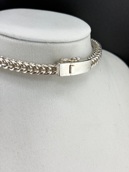 .925 Sterling Silver Franco Link Necklace – 5.96mm / 24"