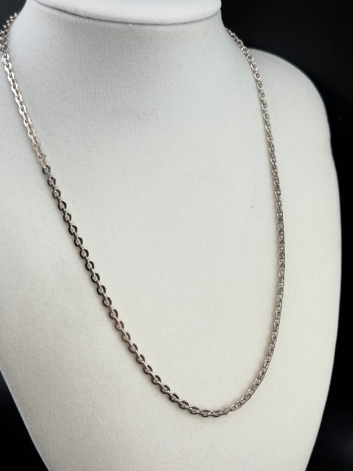 .925 Sterling Silver Cable Link Necklace – 2.94mm / 18"