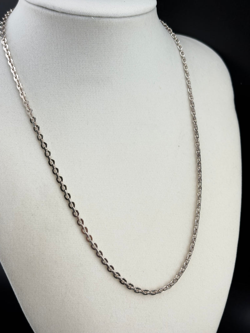 .925 Sterling Silver Cable Link Necklace – 2.94mm / 18"