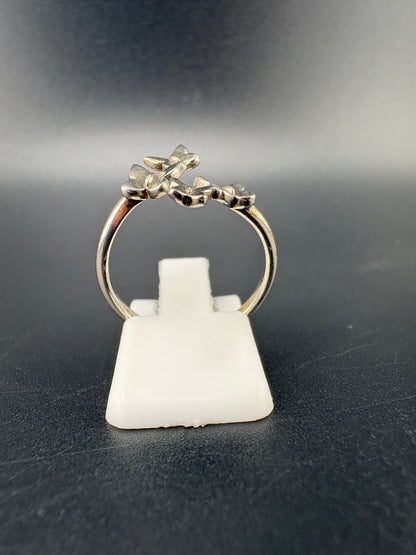 .925 Sterling Silver Butterfly Ring – 2.09g – Size 7.5 Adjustable