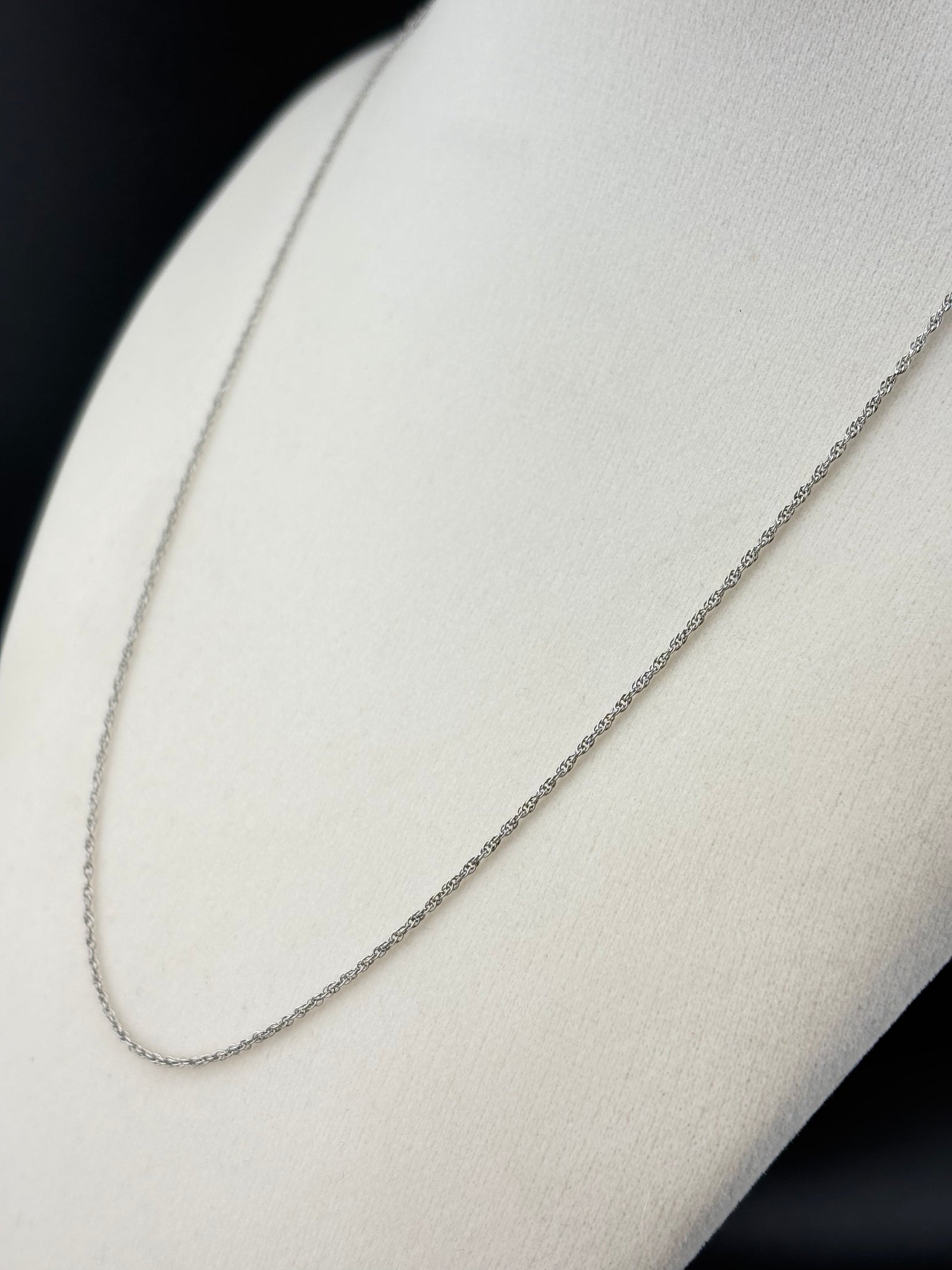 .925 Sterling Silver Rope Chain Necklace – 1.22mm / 18" alternate product view