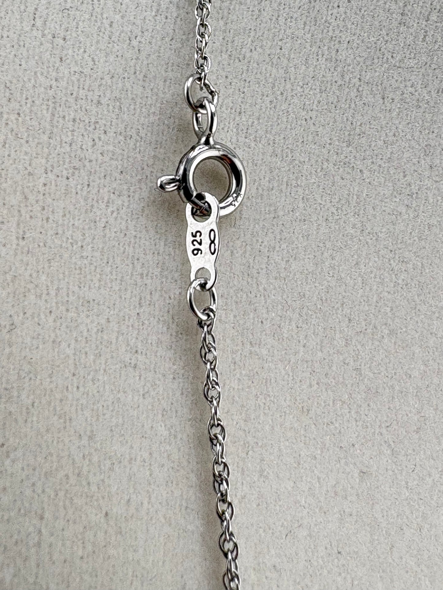 .925 Sterling Silver Rope Chain Necklace – 1.22mm / 18"