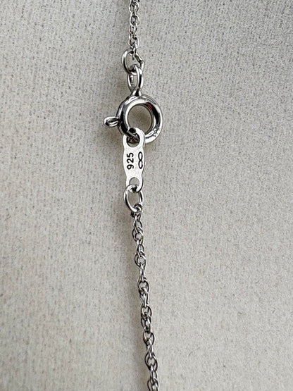 .925 Sterling Silver Rope Chain Necklace – 1.22mm / 18"