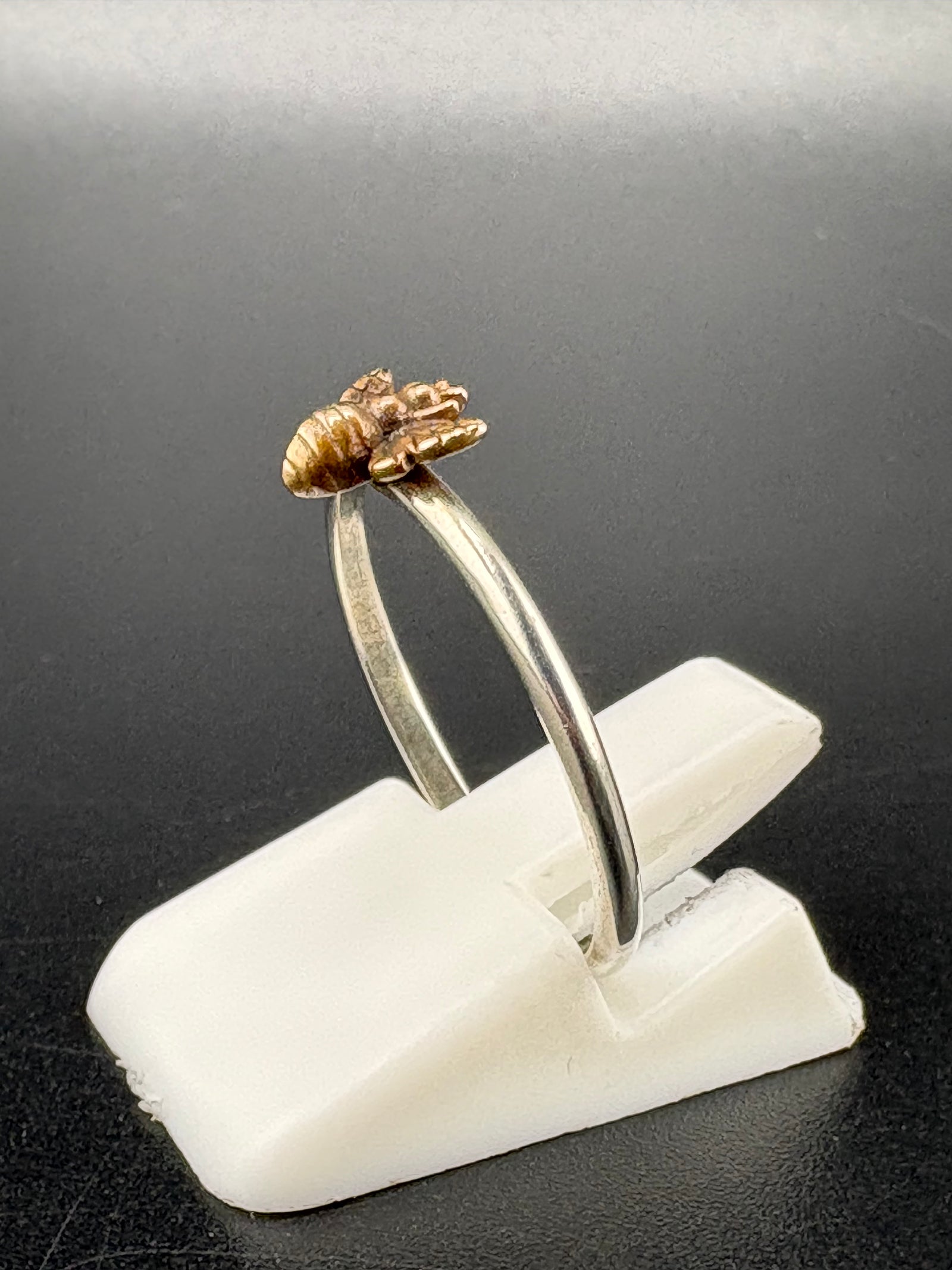 .925 Sterling Silver Bumblebee Ring – 1g – Size 7 alternate product view