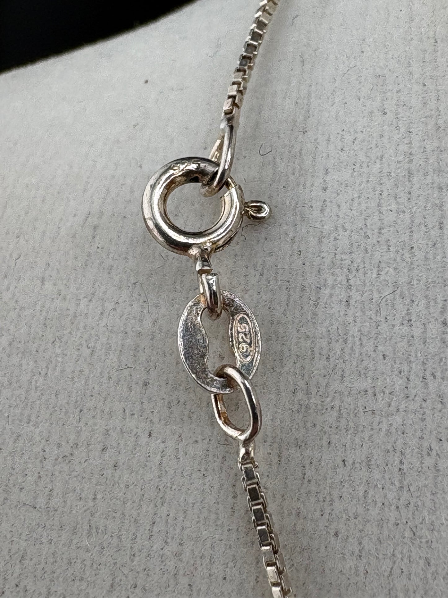 .925 Sterling Silver Box Chain Necklace – 0.88mm / 20"