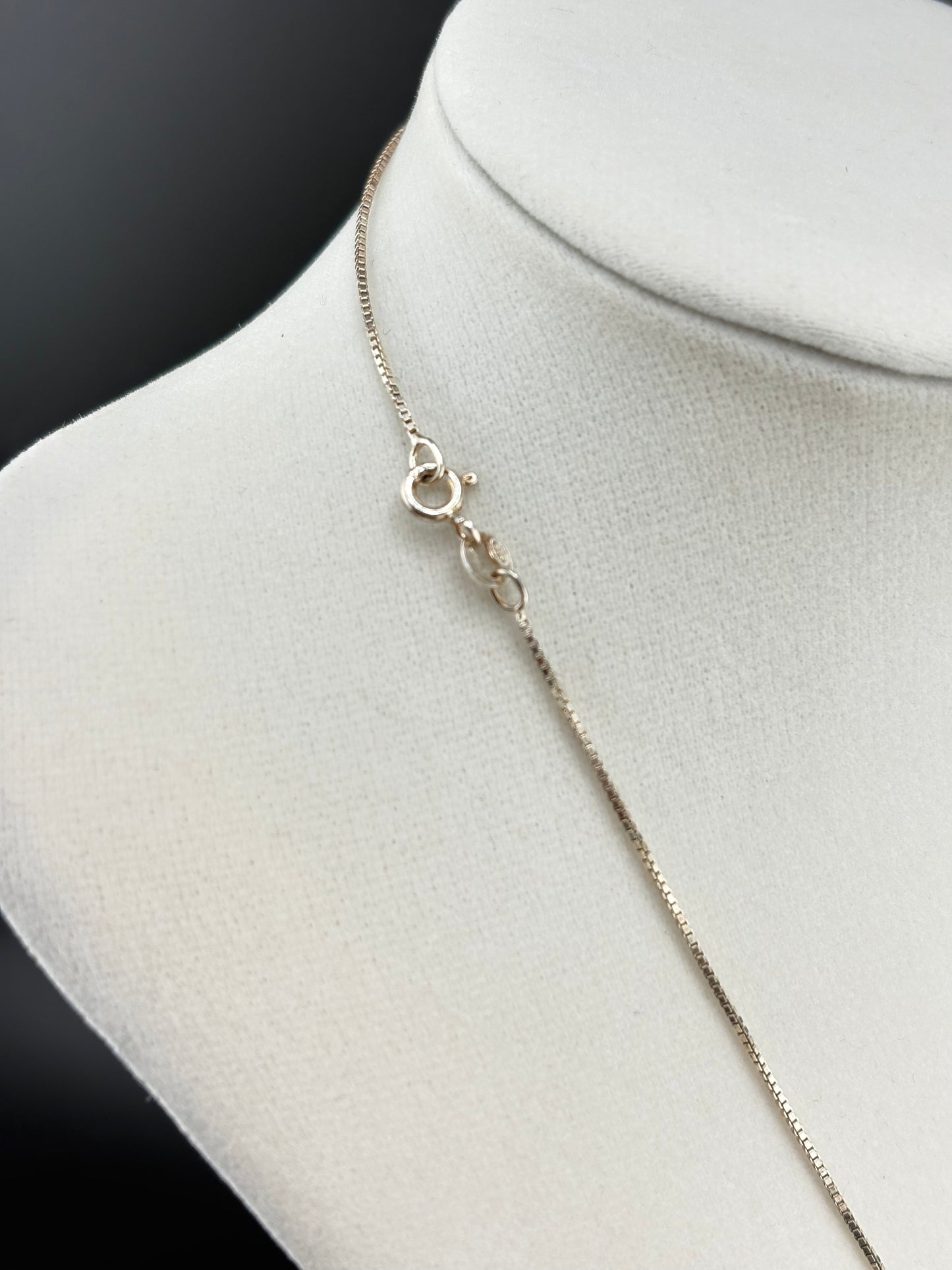 .925 Sterling Silver Box Chain Necklace – 0.88mm / 20"