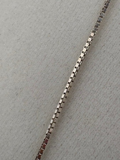 .925 Sterling Silver Box Chain Necklace – 0.88mm / 20"