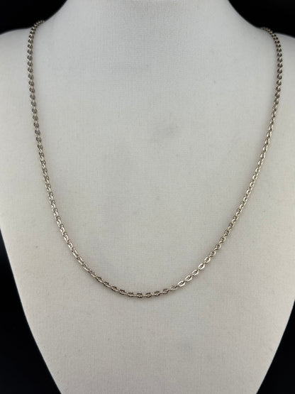 .925 Sterling Silver Flat Cable Chain Necklace – 1.7mm / 24"