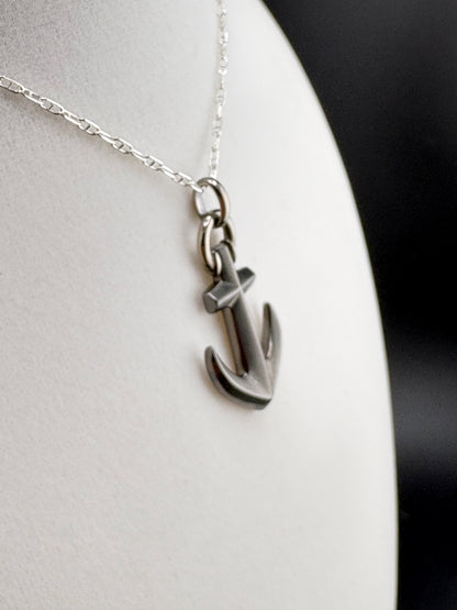 .925 Sterling Silver Anchor Pendant – 20mm / 1.5"