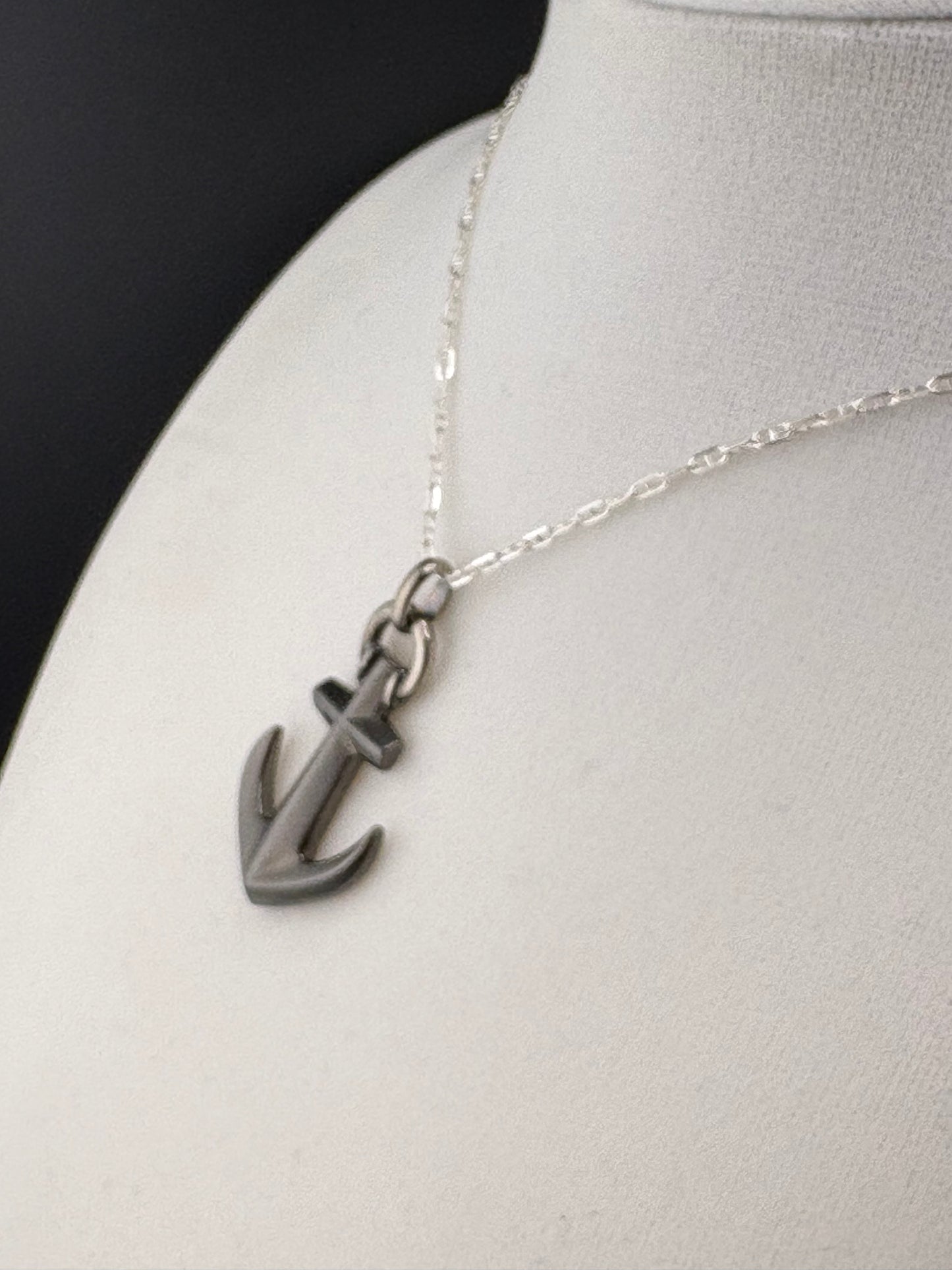 .925 Sterling Silver Anchor Pendant – 20mm / 1.5"