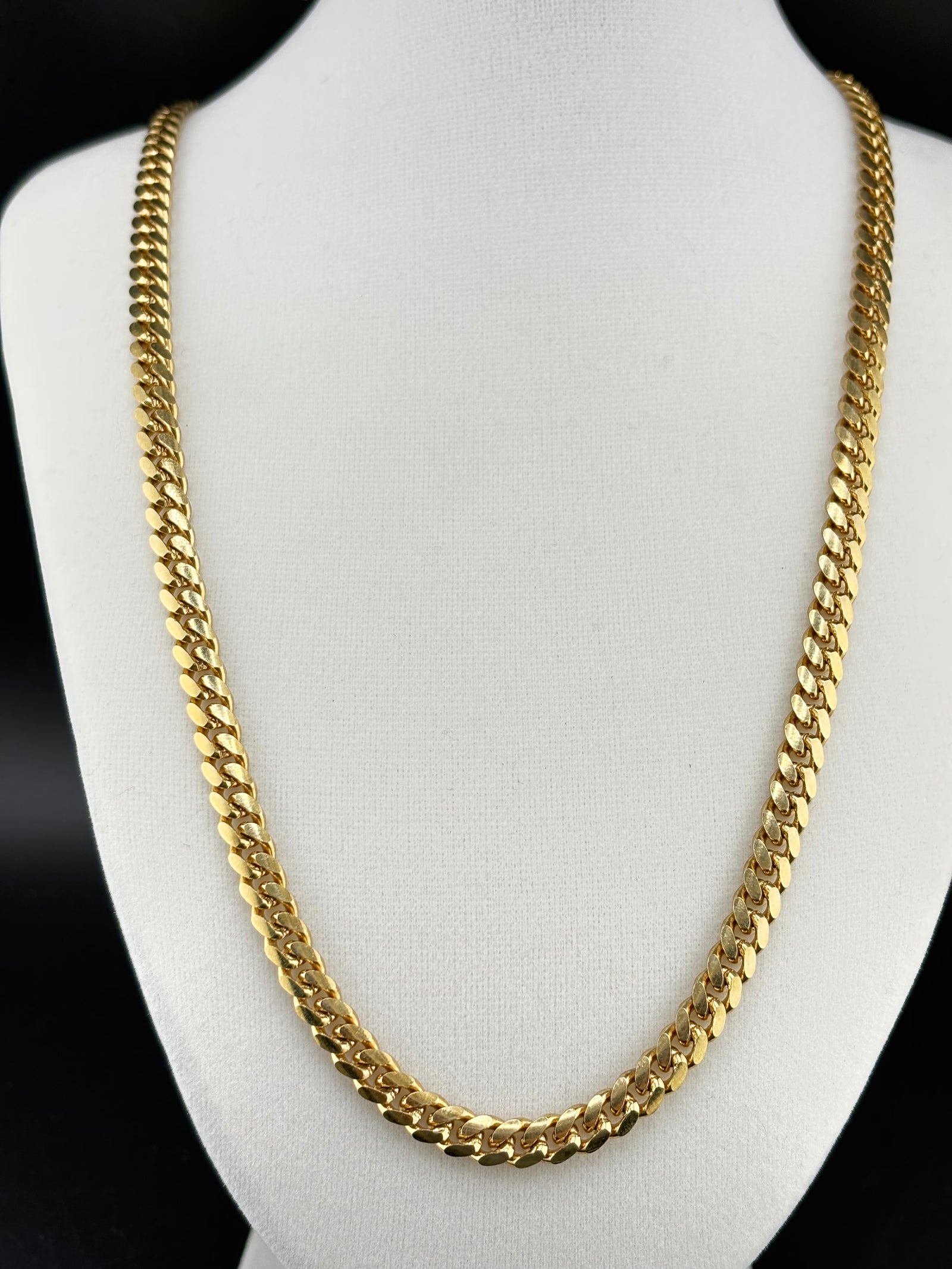 .925 Sterling Silver Cuban Link Necklace – 14K Gold Bonded – 5.9mm / 24.5" alternate product view