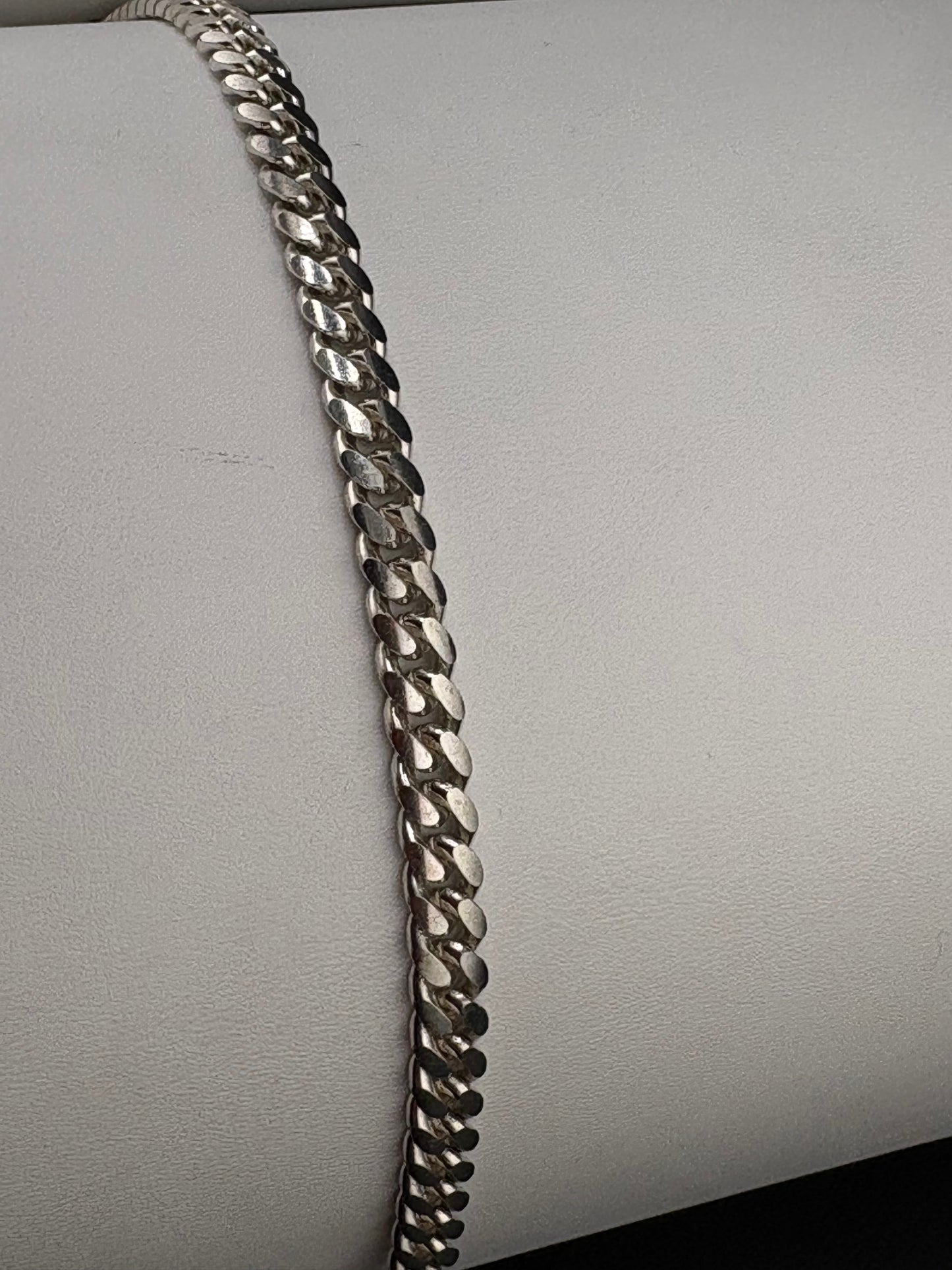 .925 Sterling Silver Cuban Link Bracelet – 6.04mm, / 9"