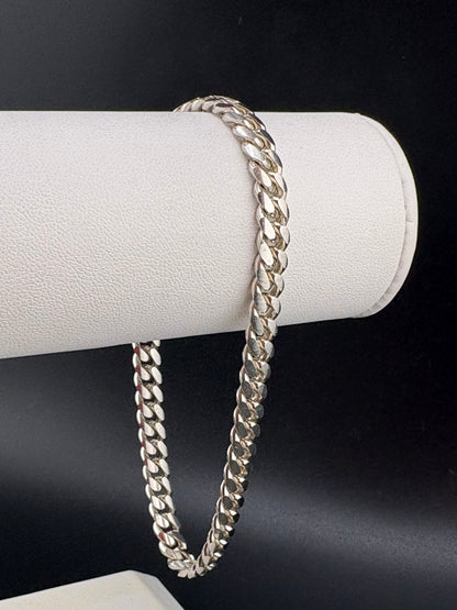 .925 Sterling Silver Cuban Link Bracelet – 6.04mm, / 9"