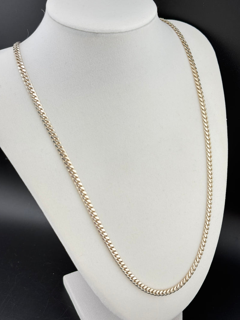 .925 Sterling Silver Cuban Link Necklace – 27.3g - 4.15mm / 24"