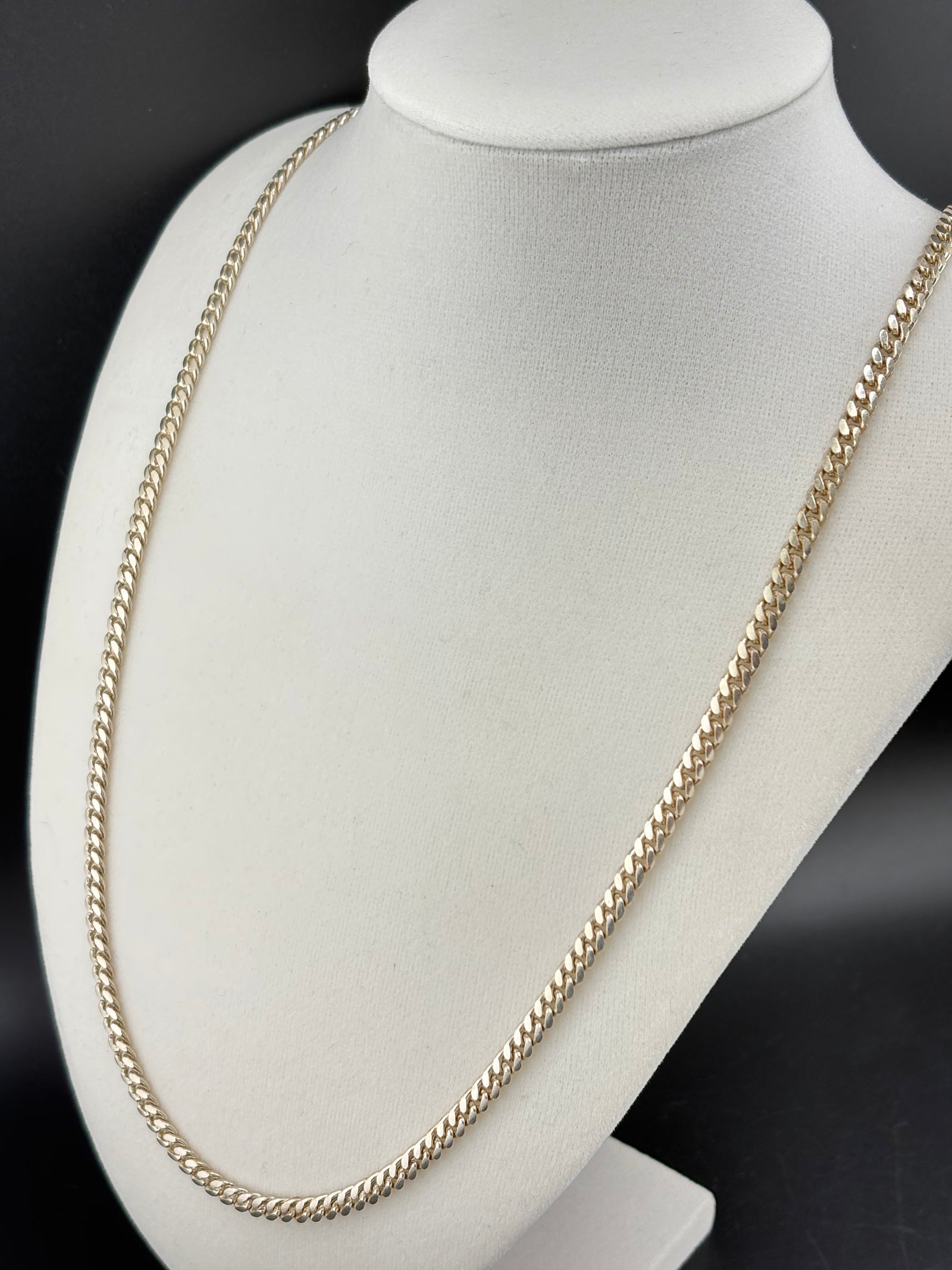 .925 Sterling Silver Cuban Link Necklace – 27.3g - 4.15mm / 24" alternate product view