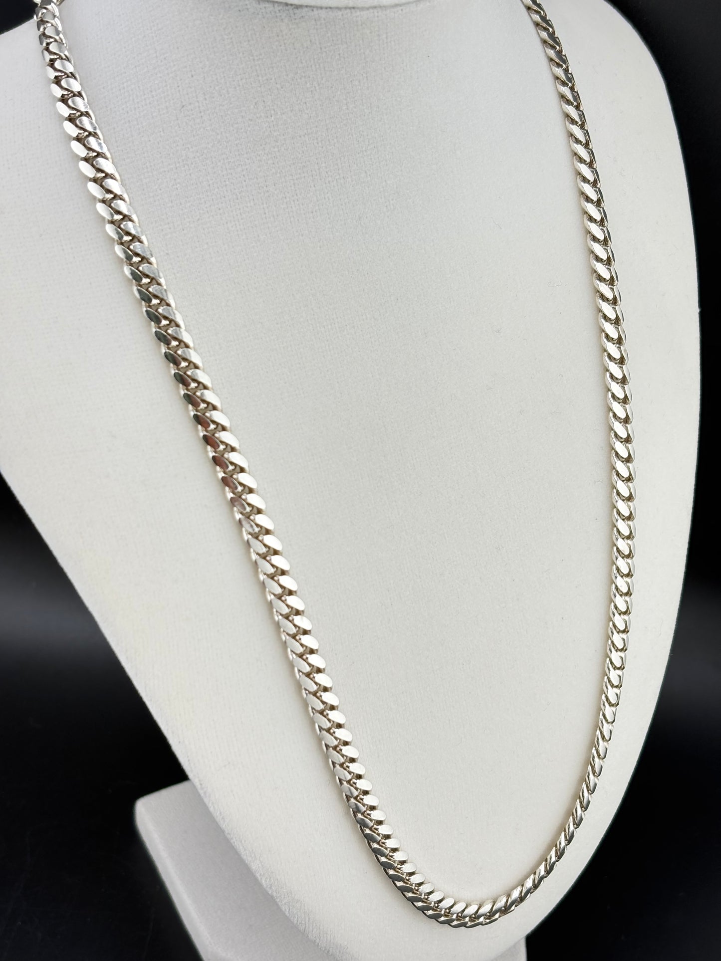.925 Sterling Silver Cuban Link Necklace – 52g - 6.02mm / 24"