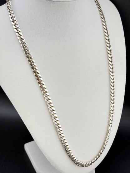 .925 Sterling Silver Cuban Link Necklace – 52g - 6.02mm / 24"