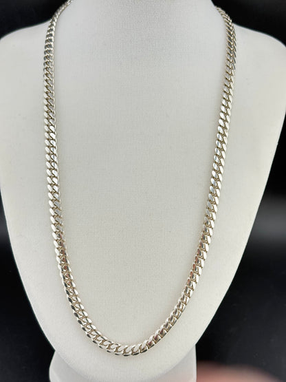 .925 Sterling Silver Cuban Link Necklace – 52g - 6.02mm / 24"
