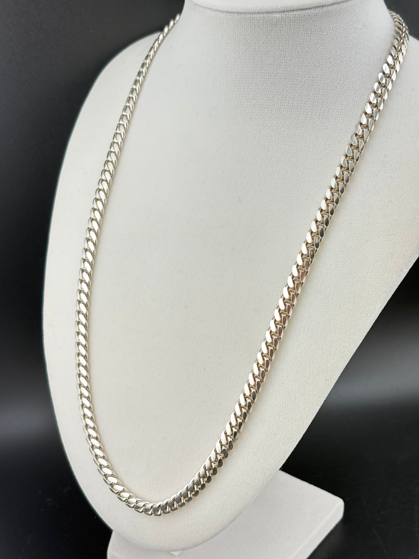 .925 Sterling Silver Cuban Link Necklace – 52g - 6.02mm / 24"