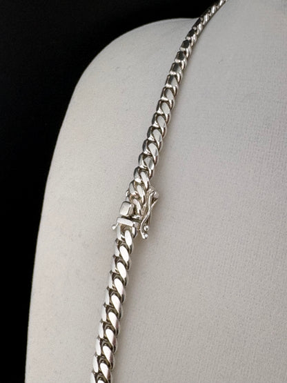 .925 Sterling Silver Cuban Link Necklace – 52g - 6.02mm / 24"