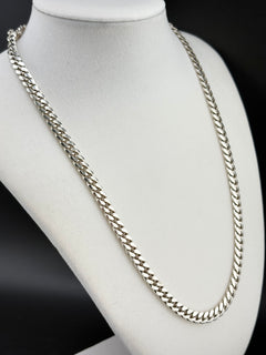 .925 Sterling Silver Cuban Link Necklace – 46.43g - 6.09mm / 20"