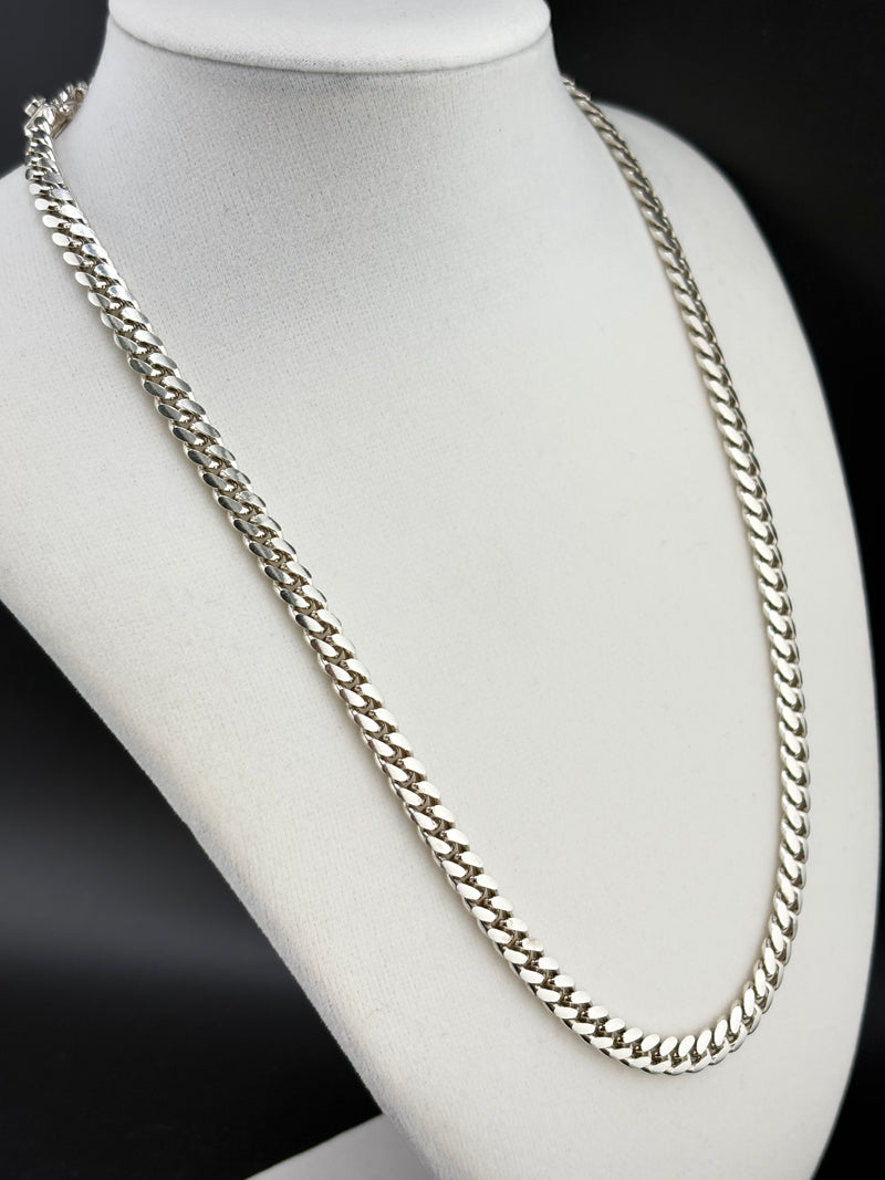 .925 Sterling Silver Cuban Link Necklace – 46.43g - 6.09mm / 20"