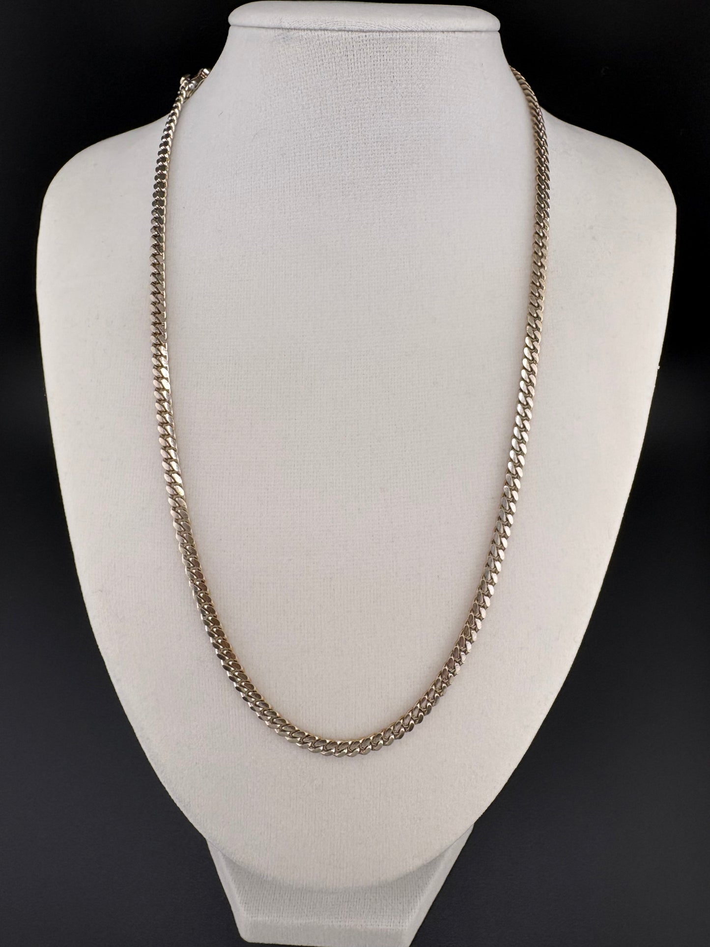 .925 Sterling Silver Cuban Link Necklace – 22.72g - 4.07mm / 20"
