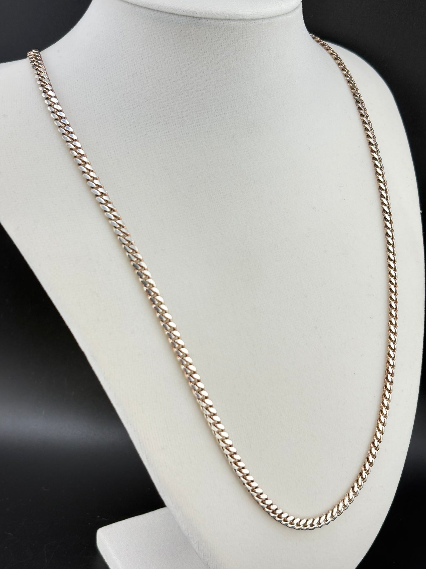 .925 Sterling Silver Cuban Link Necklace – 29.15g - 4.22mm / 26"