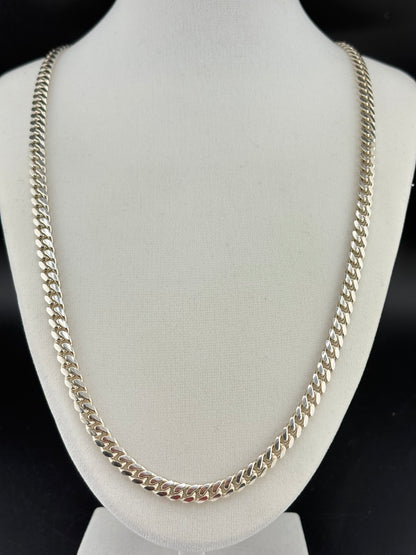 .925 Sterling Silver Cuban Link Necklace – 58.66g - 6.04mm / 26"