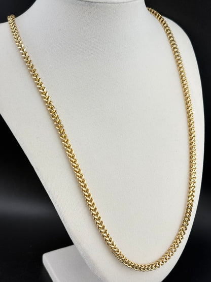 10K Gold Franco Link Necklace – 16.77g - 4.45mm / 26"