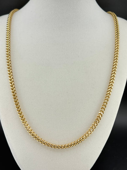 10K Gold Franco Link Necklace – 16.77g - 4.45mm / 26"