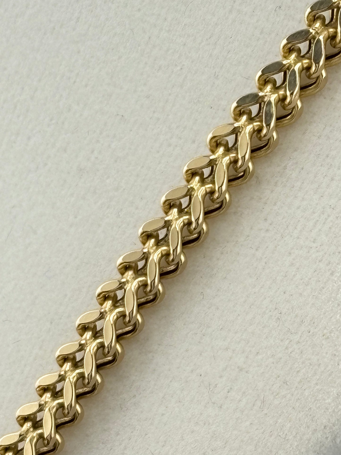 10K Gold Franco Link Necklace – 16.77g - 4.45mm / 26"