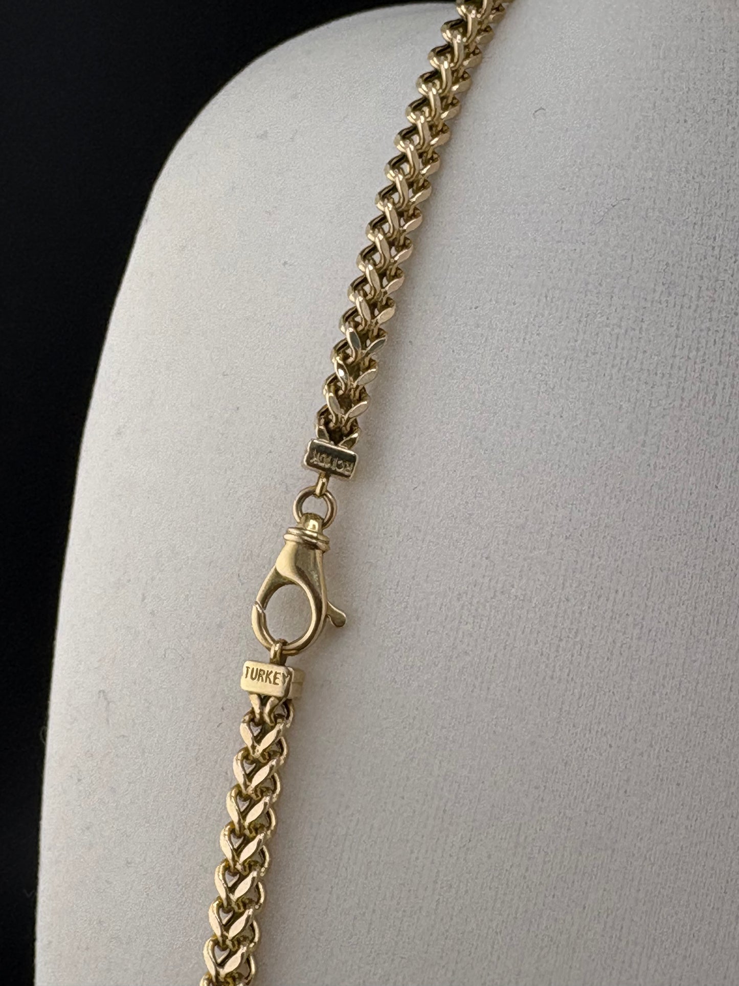 10K Gold Franco Link Necklace – 16.77g - 4.45mm / 26"