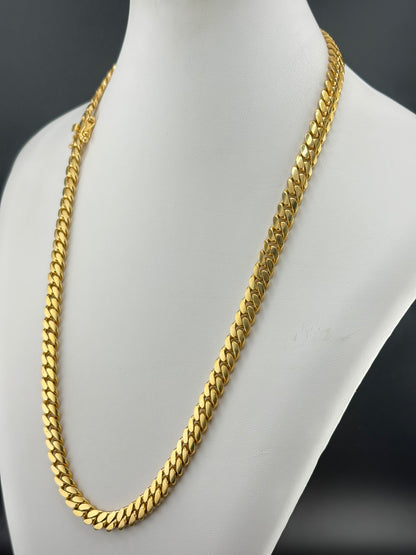 14K Gold Bonded over .925 Silver Cuban Link Necklace – 106.8g - 8.5mm / 24"