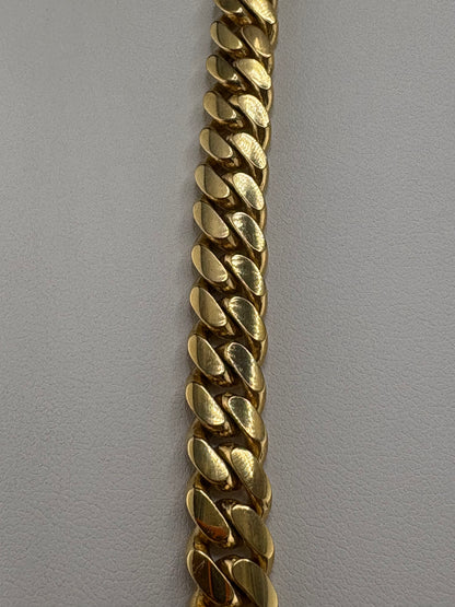 14K Gold Bonded over .925 Silver Cuban Link Necklace – 106.8g - 8.5mm / 24"