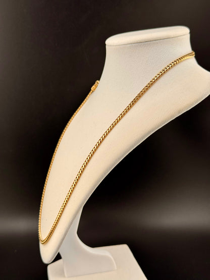 14K Solid Gold Cuban Link Chain — 4 MM / 22 in