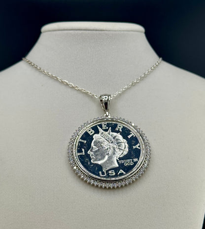 Pure Silver $10 Coin Pendant