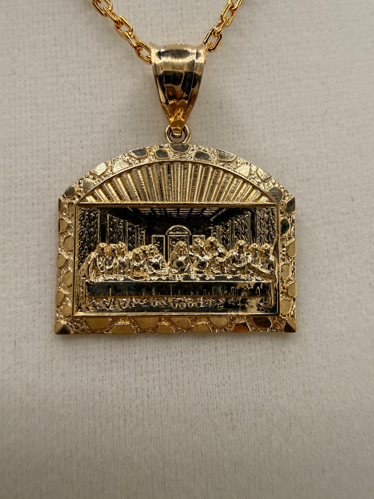 14K Gold The Last Supper Pendant alternate product view