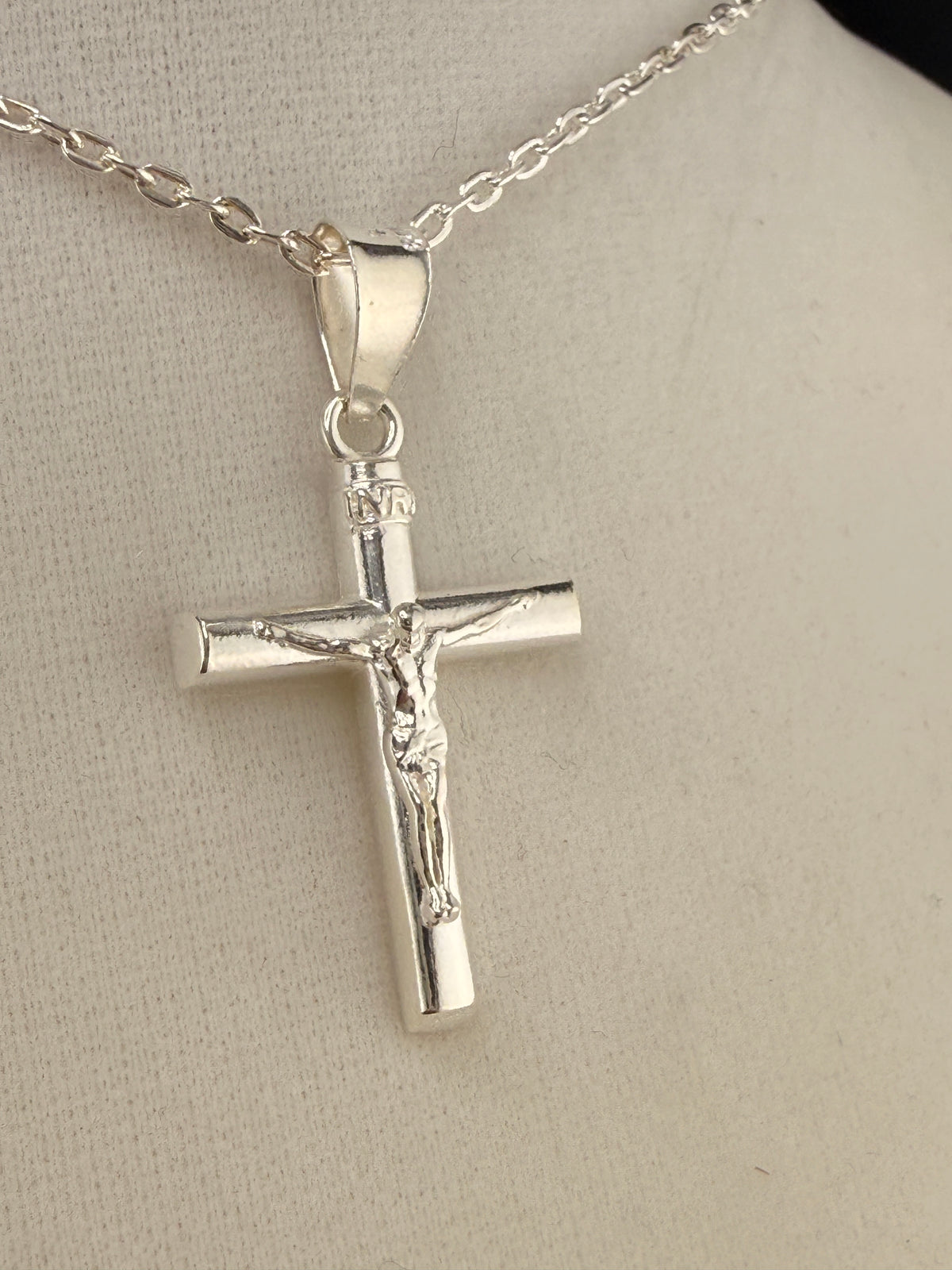 .925 Sterling Silver Cross Pendant – 1.5 Inch