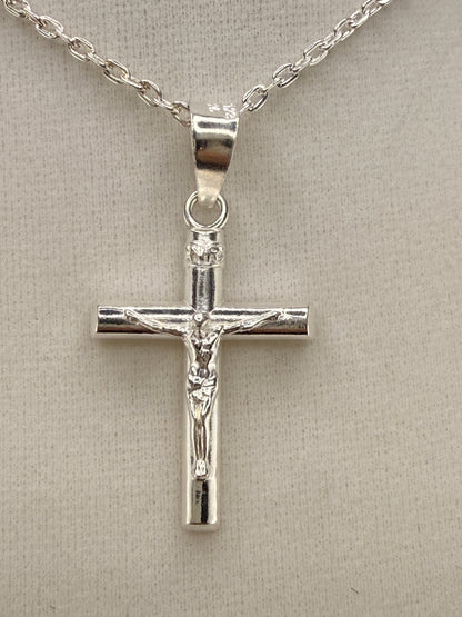 .925 Sterling Silver Cross Pendant – 1.5 Inch
